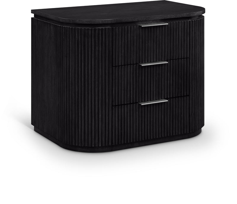 Astrid - Solid Wood And Oak Veneer Nightstand