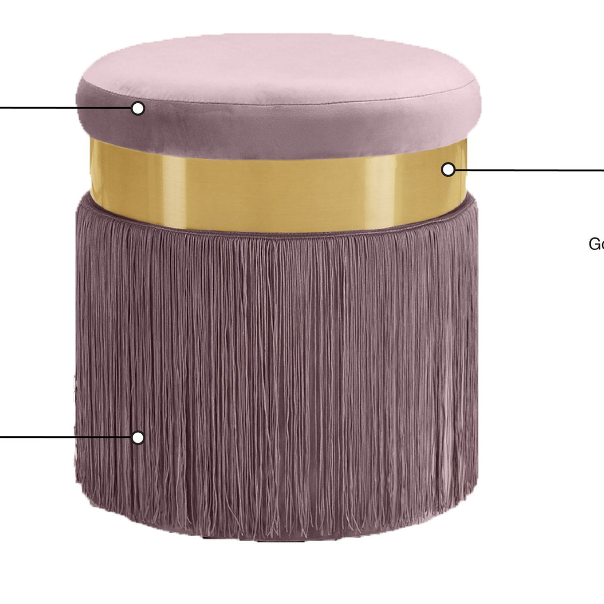 Yasmine - Stool Ottoman