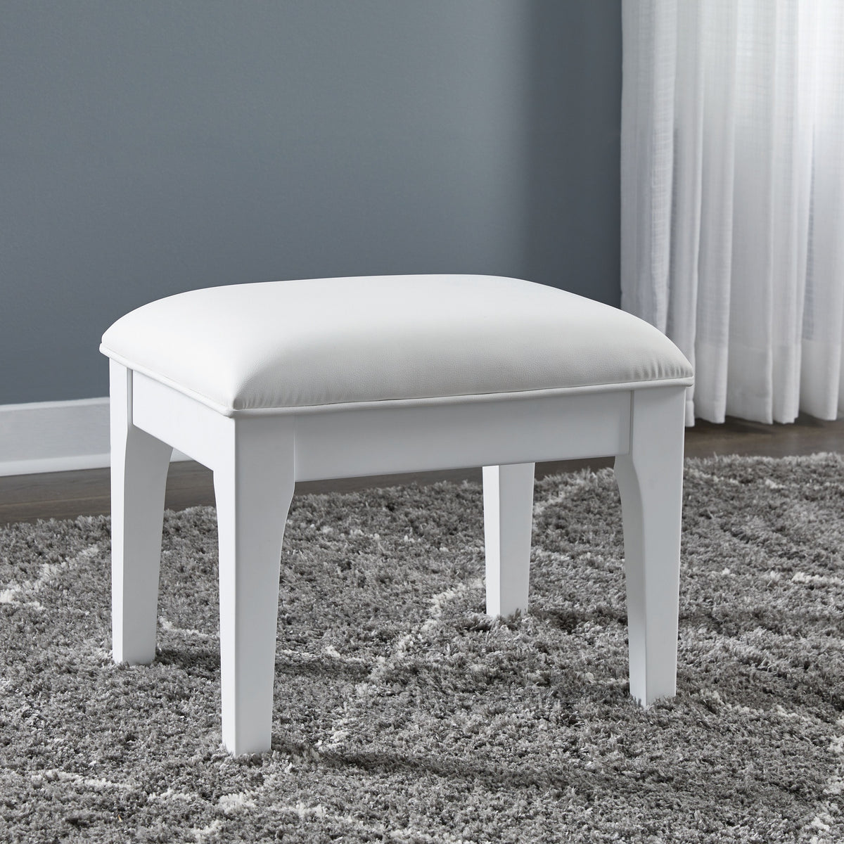 Chalanna - White - Vanity Stool