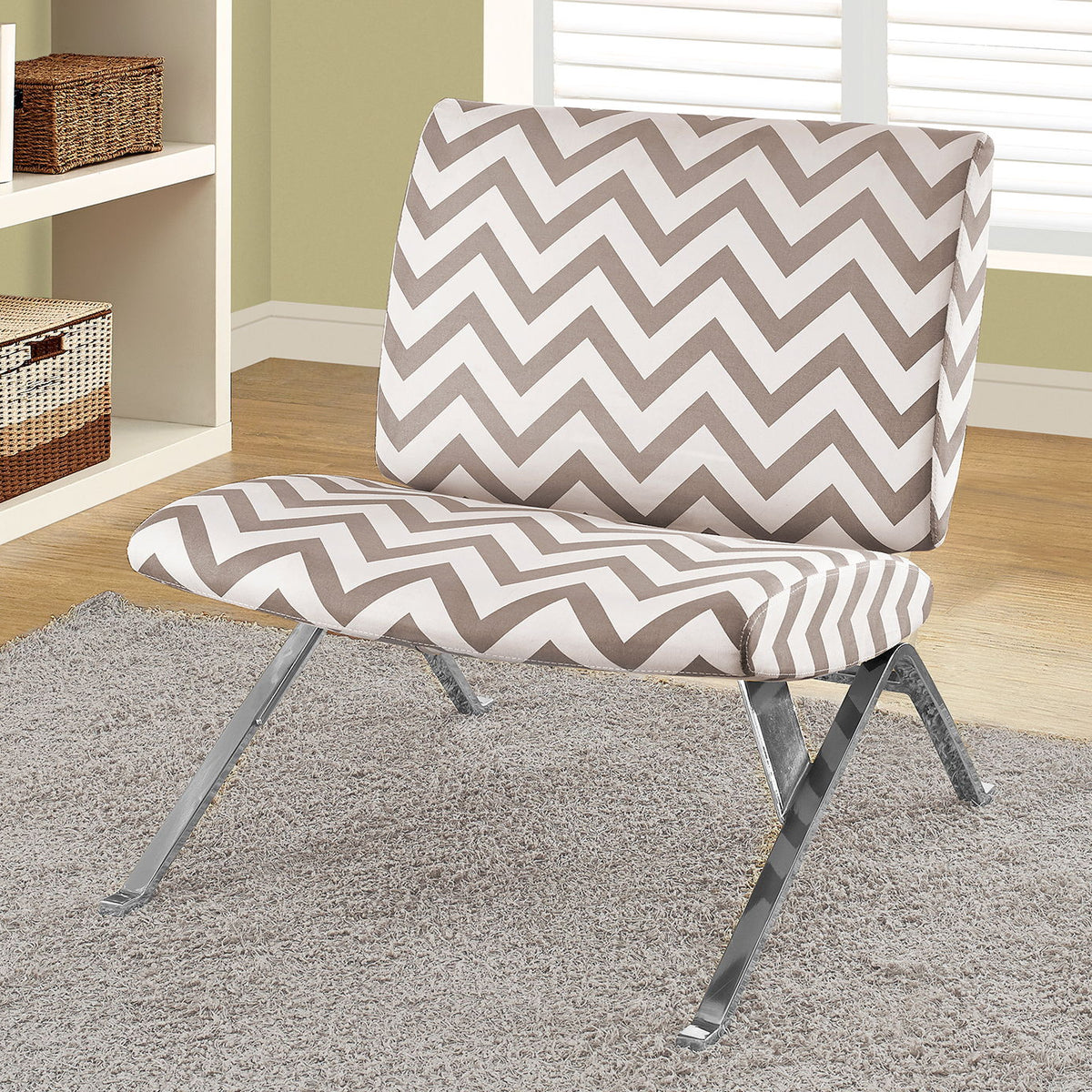 Accent Chair, Armless, Fabric, Living Room, Bedroom, Contemporary, Modern