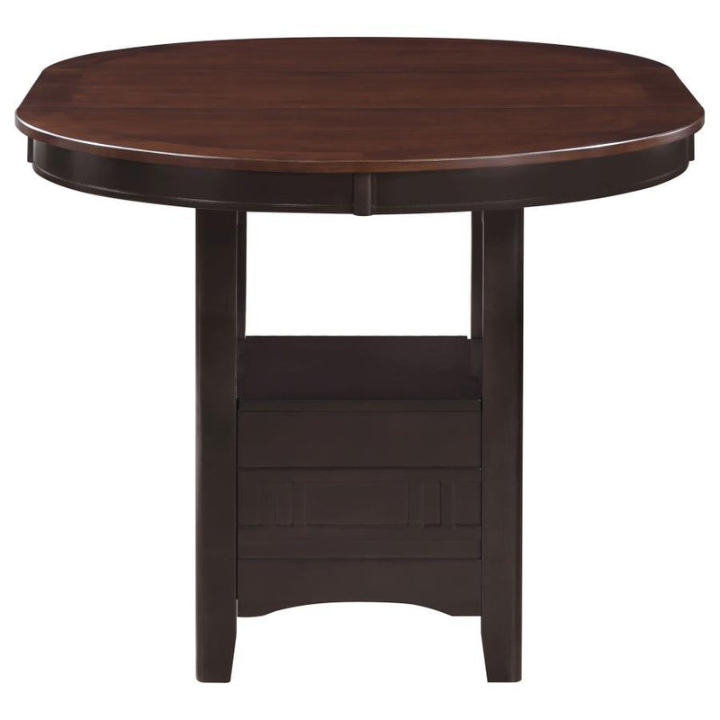 Lavon - Oval Extension Counter Dining Table - Light Chestnut
