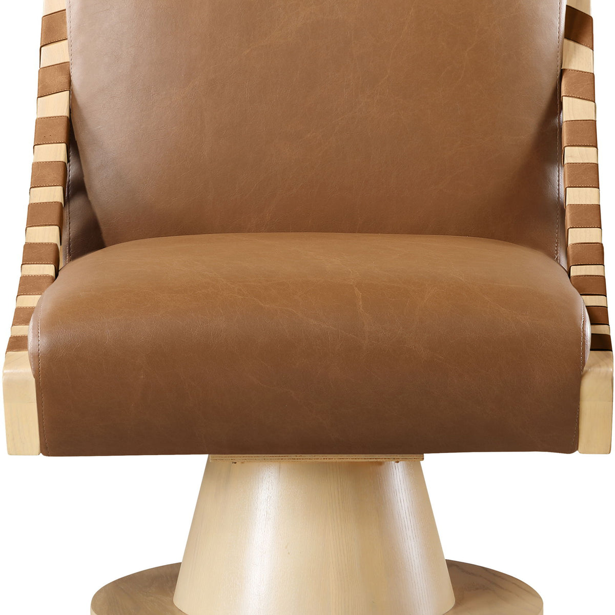 Millwin - Swivel Accent Chair With Natural Base