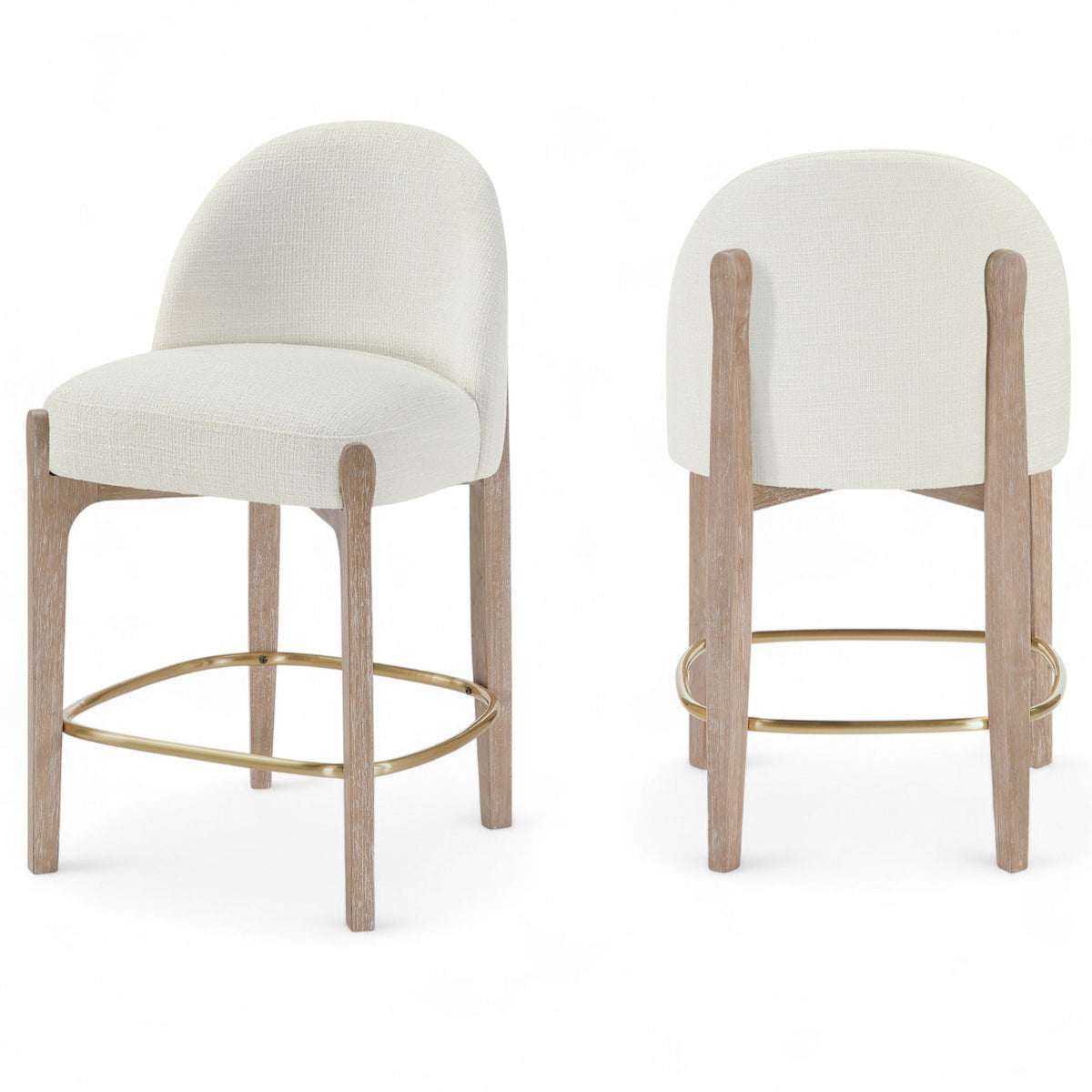 Torino - Counter Stool With Brushed Natural Base