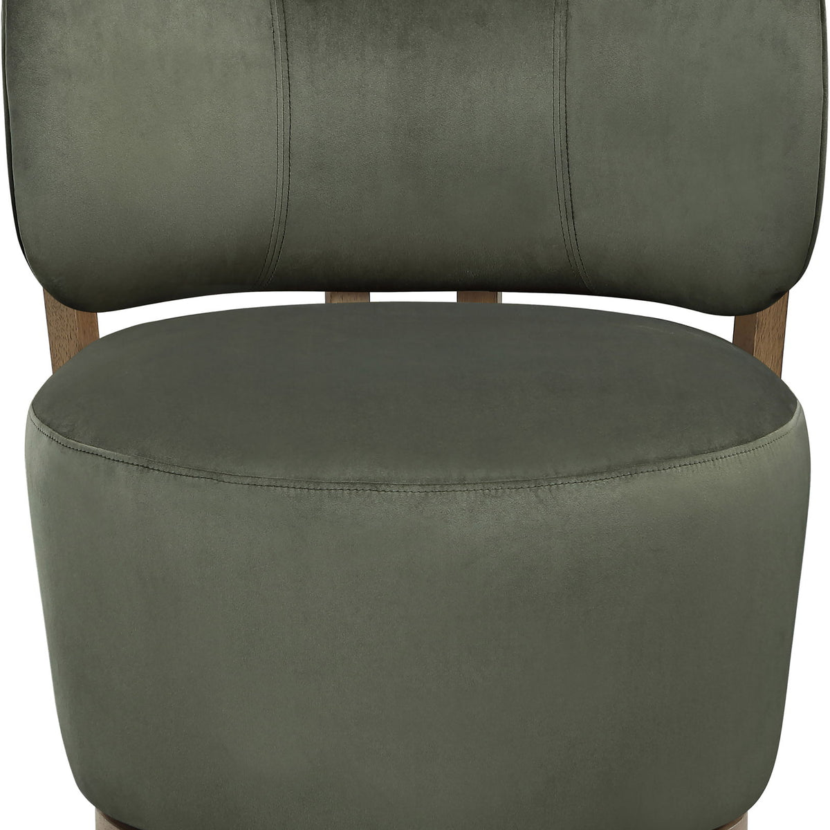Elara - Velvet Upholstered Swivel Accent Chair - Stained Brown