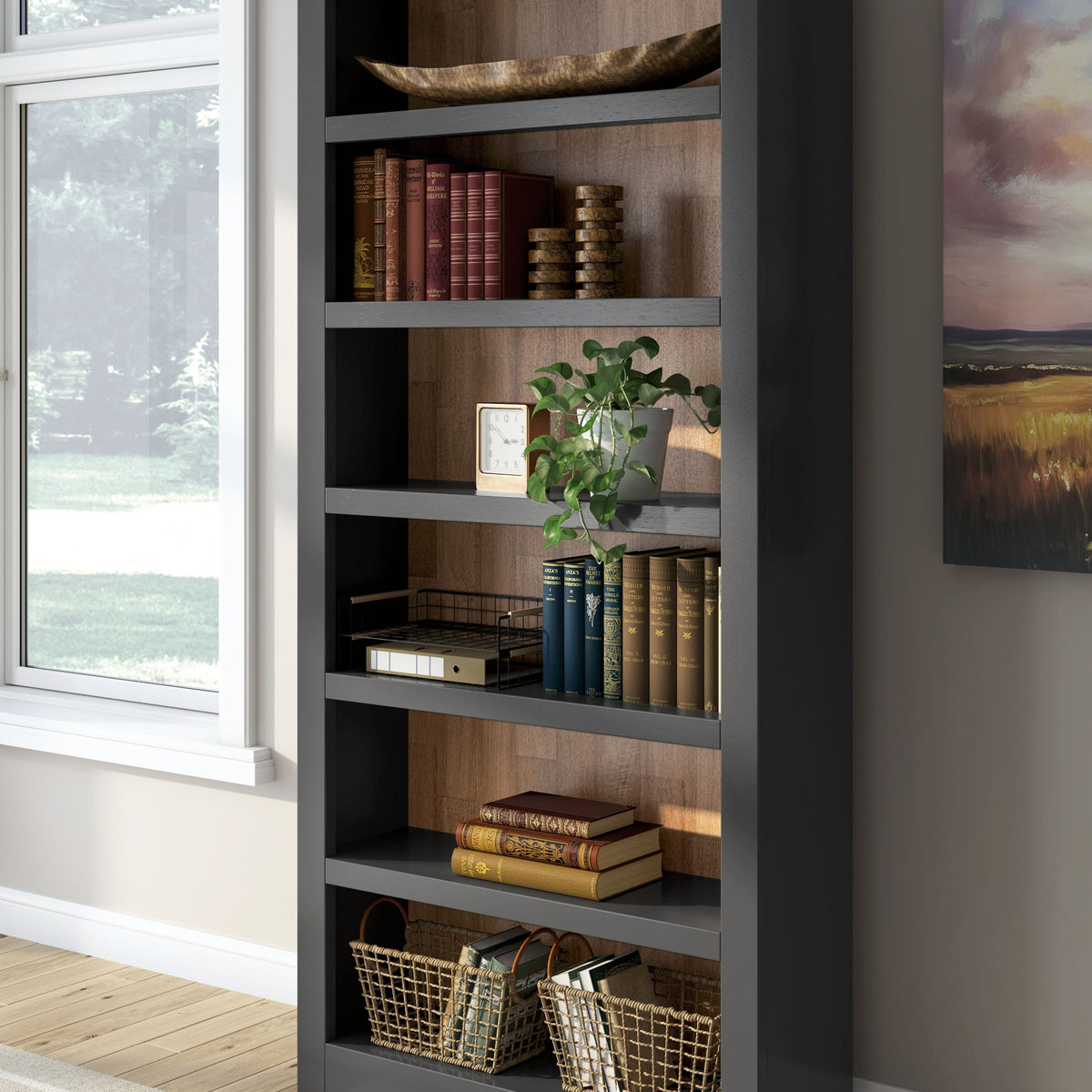 Wildenauer - Brown / Black - Bookcase