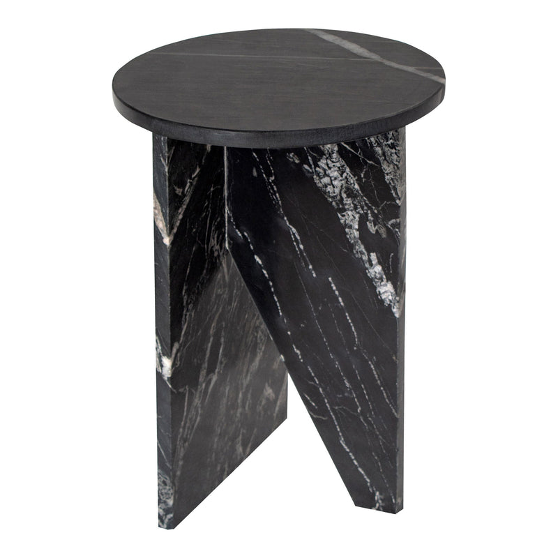Grace - Marble Accent Table - Black