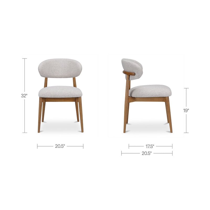 Ellie - Dining Chair - Oatmeal