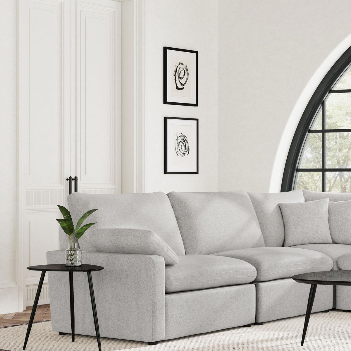 Collins Modular LAF Power Recliner Grey