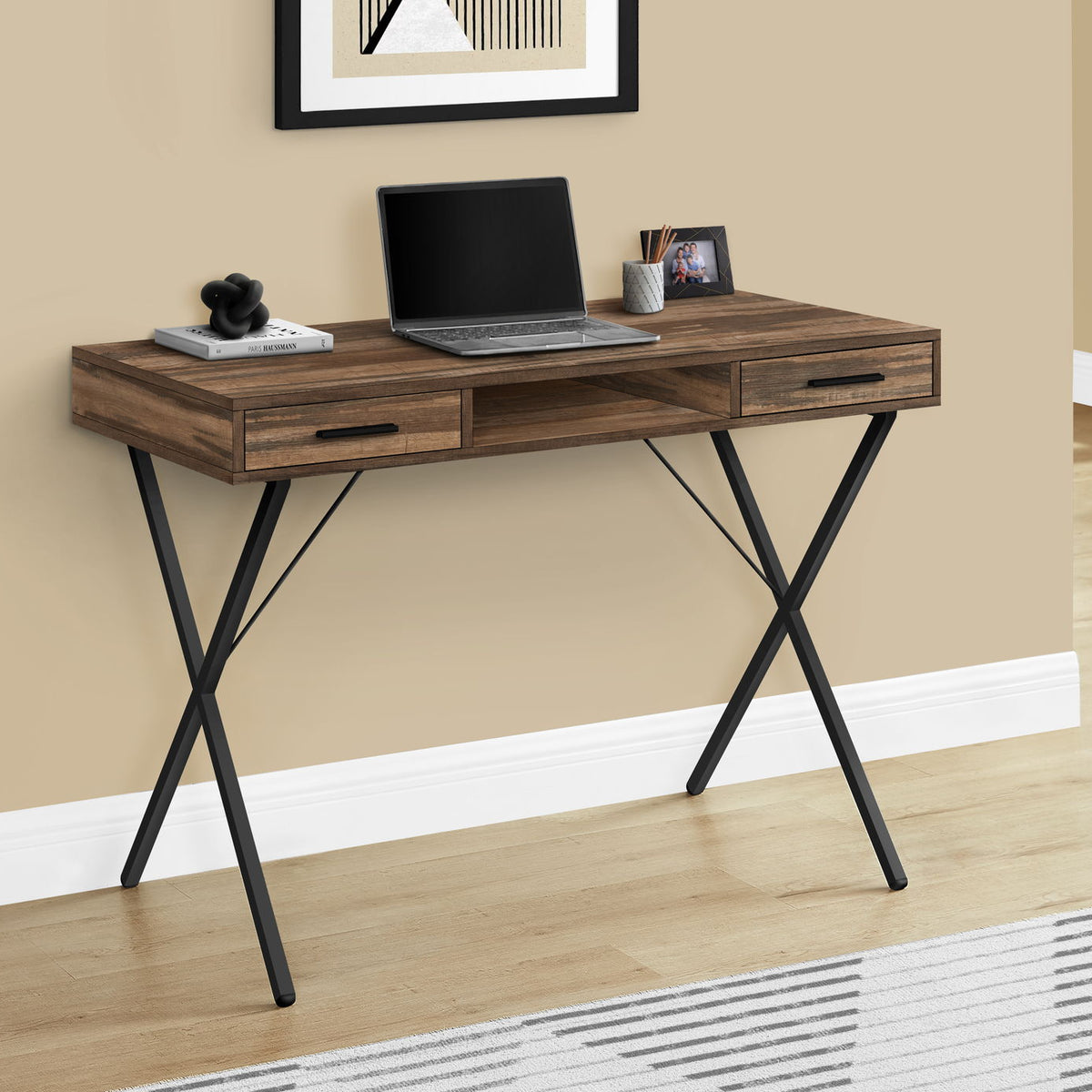 Computer Desk, Home Office, Laptop, Left / Right Set-Up, Storage Drawers, Work, Contemporary, Modern