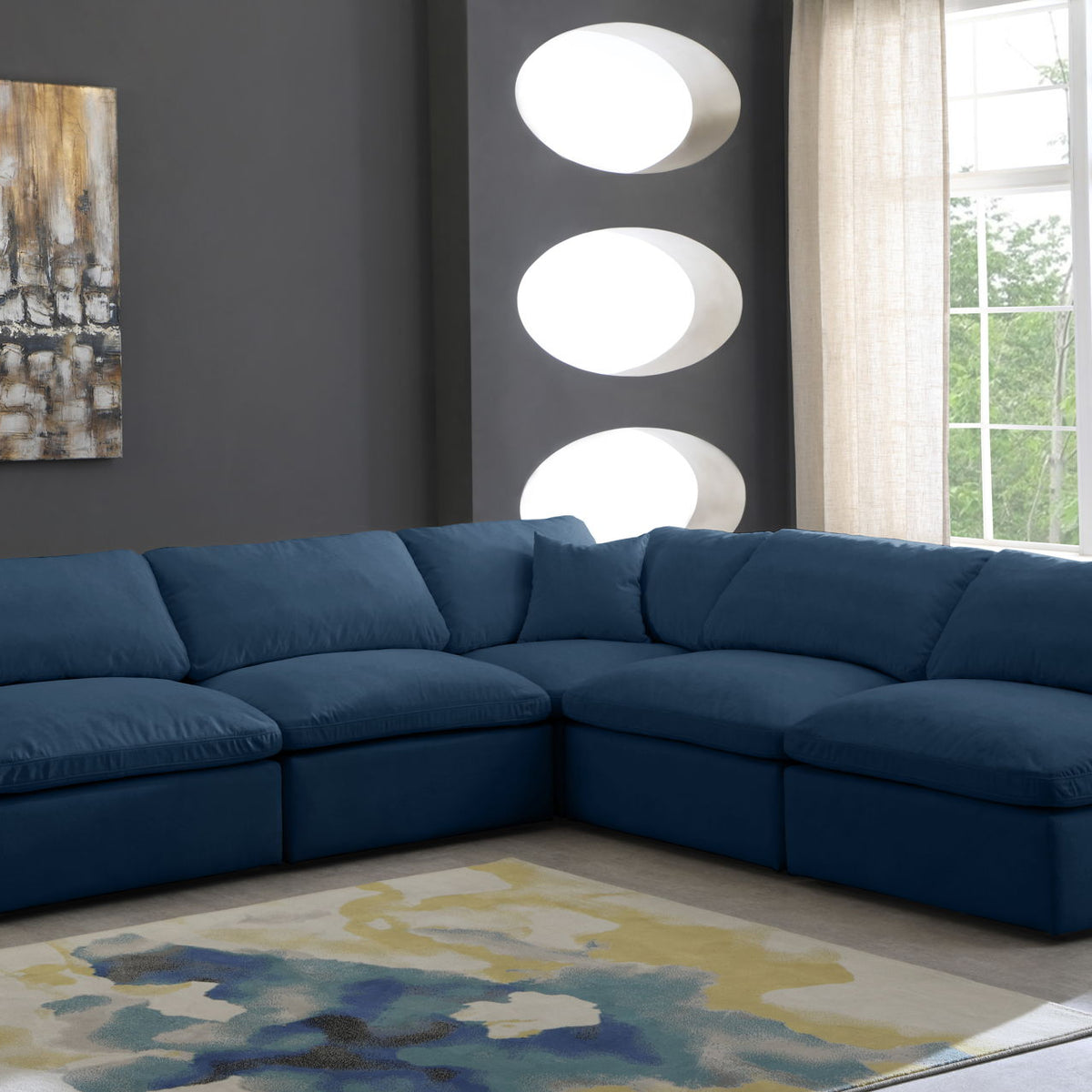 Plush - 5 Piece Modular Sectional