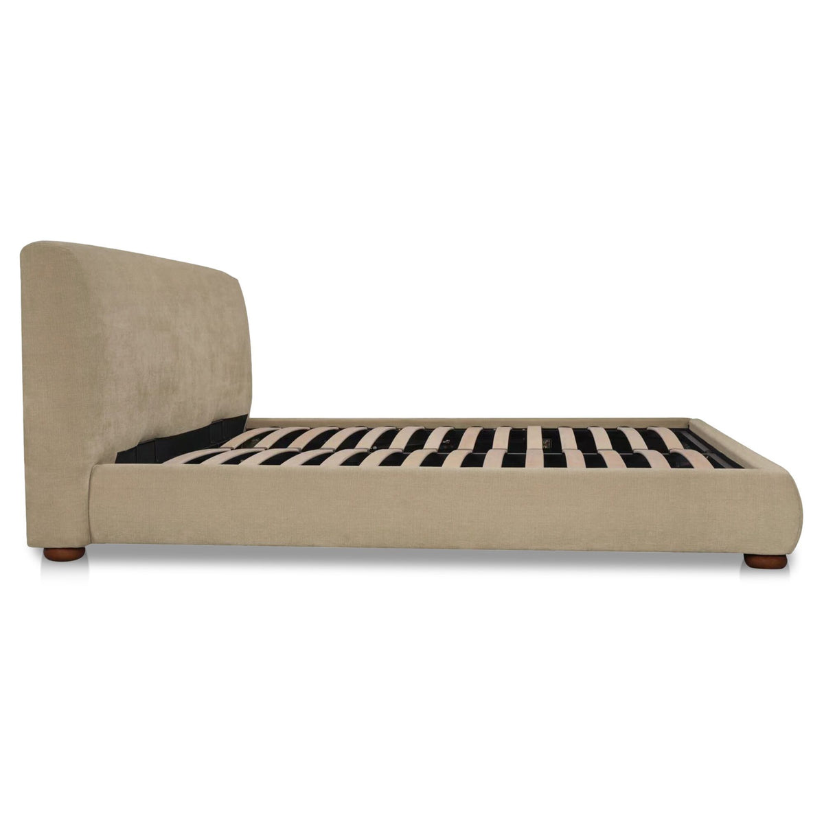 Beau - King Storage Bed - Warm Beige