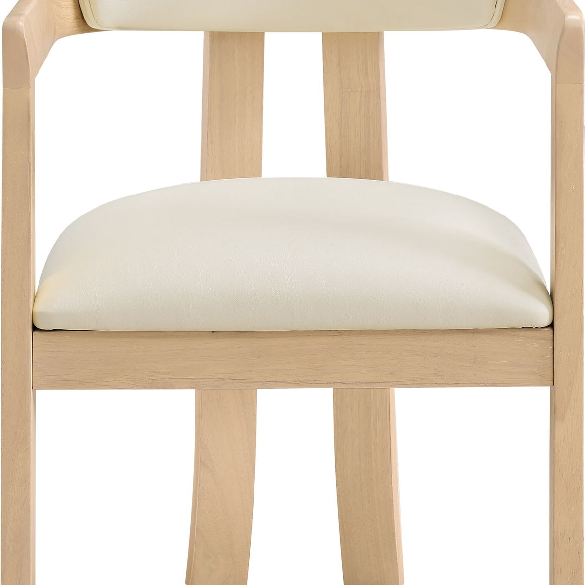 Lavrin - Vegan Leather Dining Arm Chair (Set of 2) - Natural Base