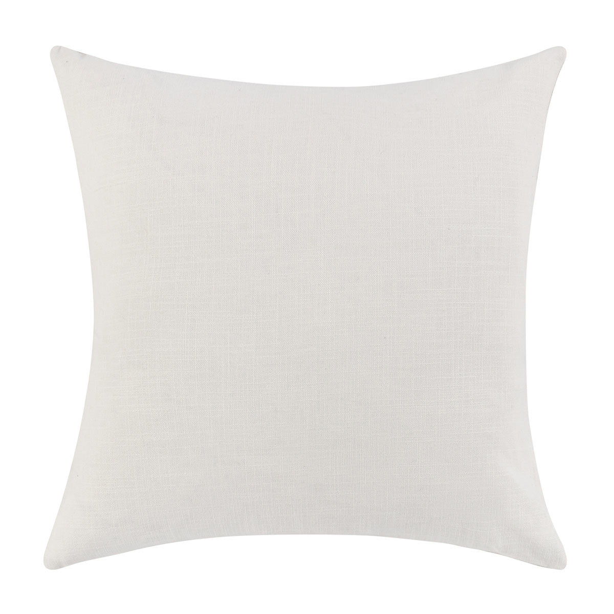 Ivory throw pillow, solid textured fabric