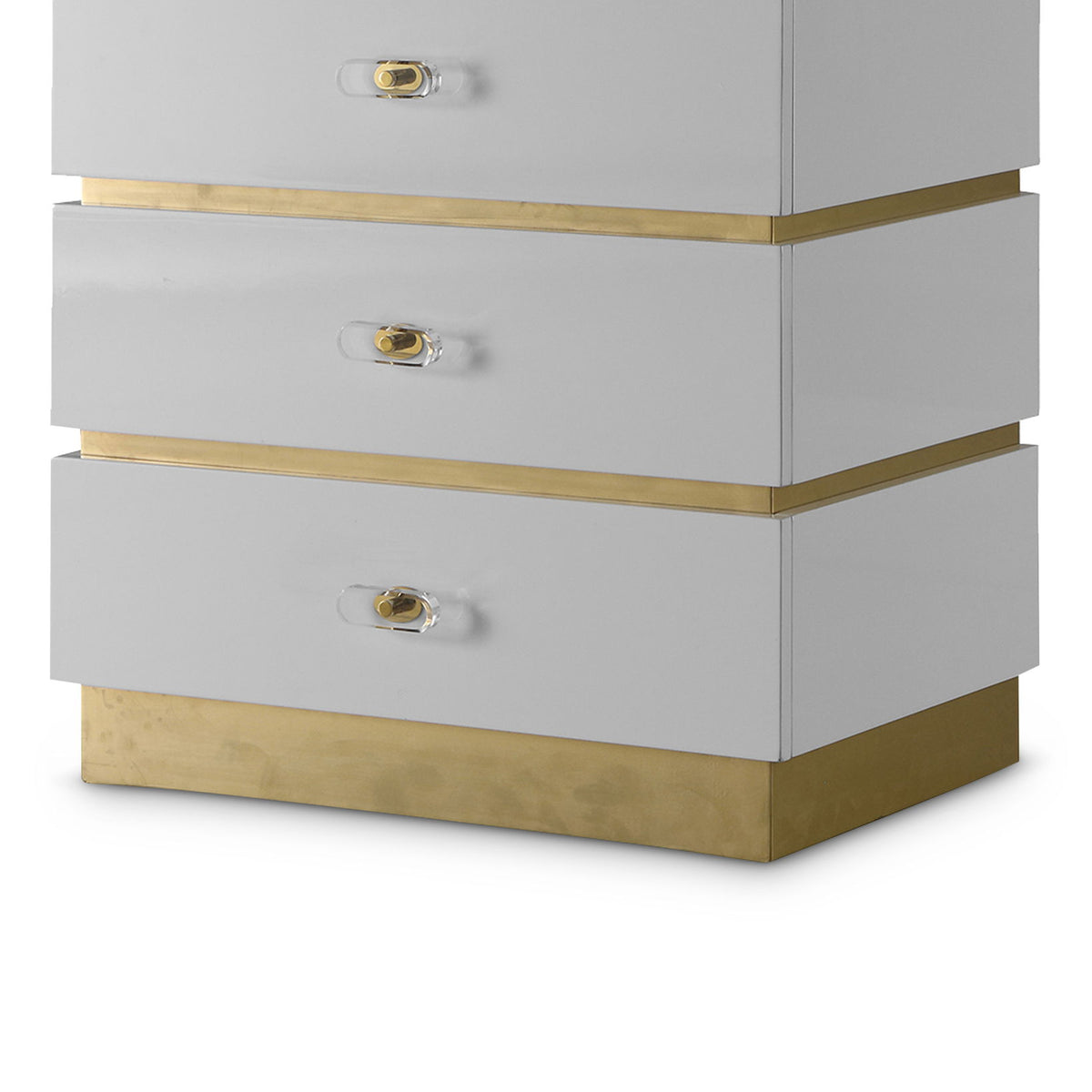 Esme - Side Table - White Lacquer