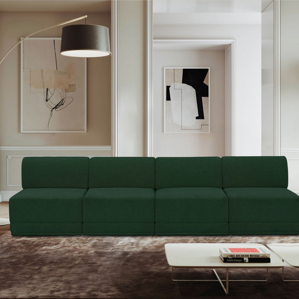 Ollie - 4 Seat Armless Modular Sofa