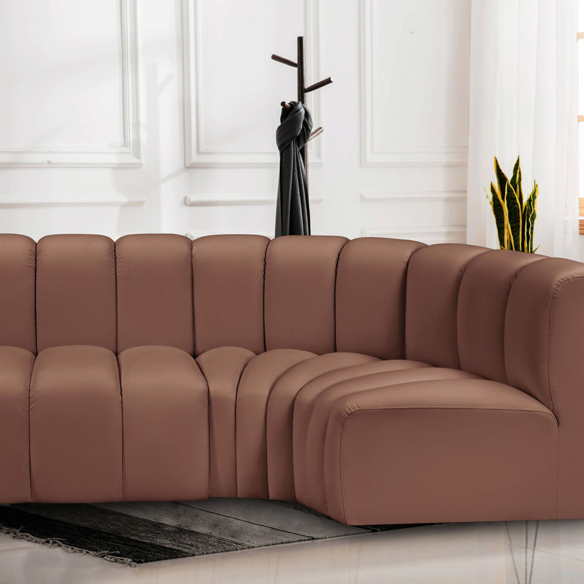 Arc - Faux Leather 3 Piece Sofa