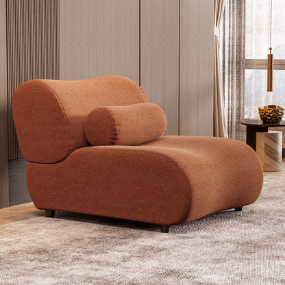 1 Piece Luxury Chenille Fabric Modular Sofa With Spring Cushions & Hidden Legs