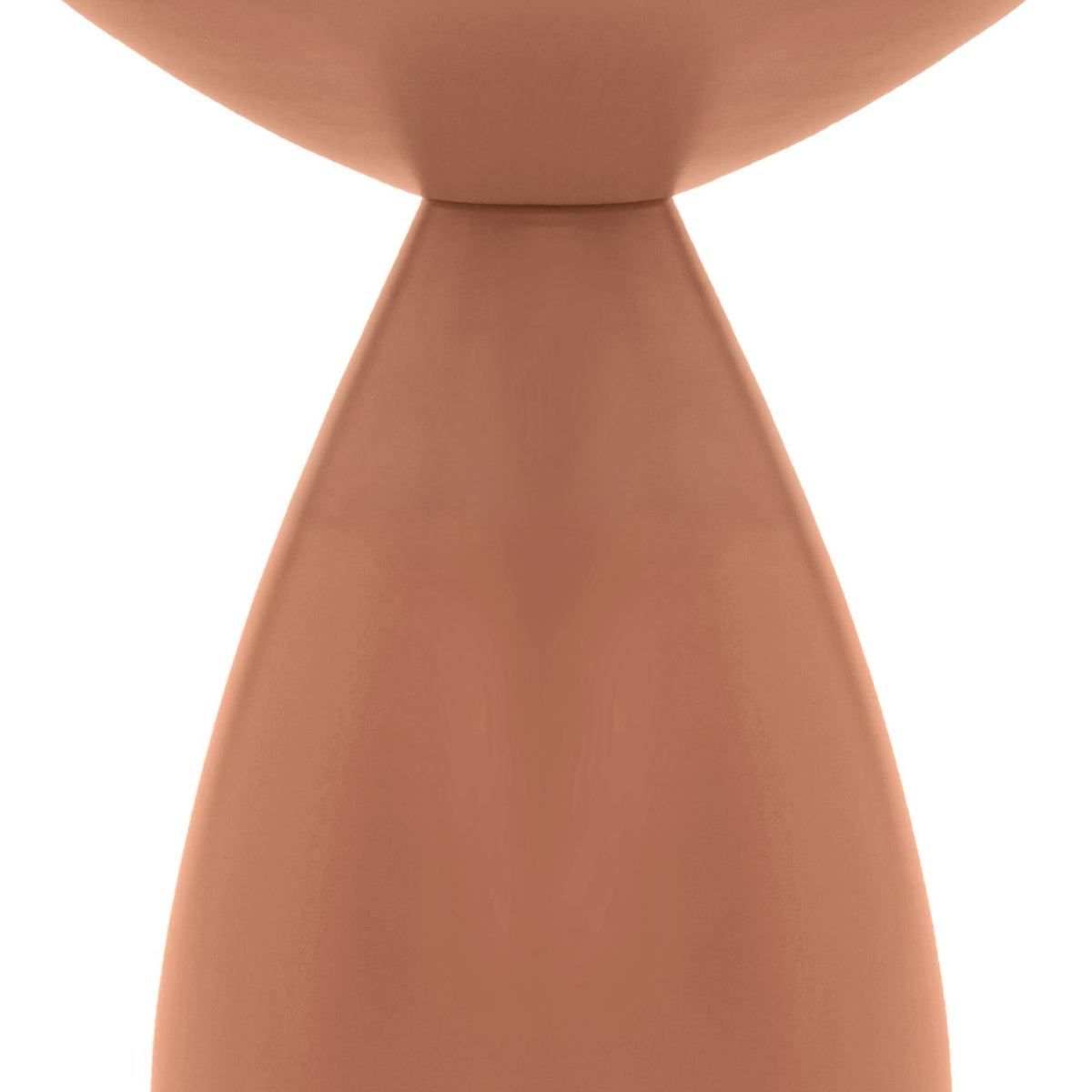 Anika - Iron End Table - Terracotta