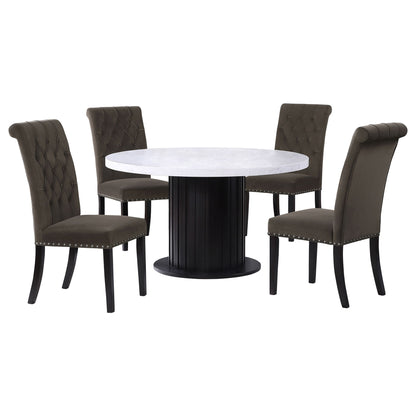 Sherry - 5 Piece Round Dining Table Set