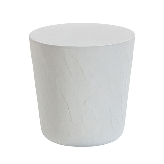 Margot - Faux Plaster Indoor / Outdoor Concrete Stool - Light Gray