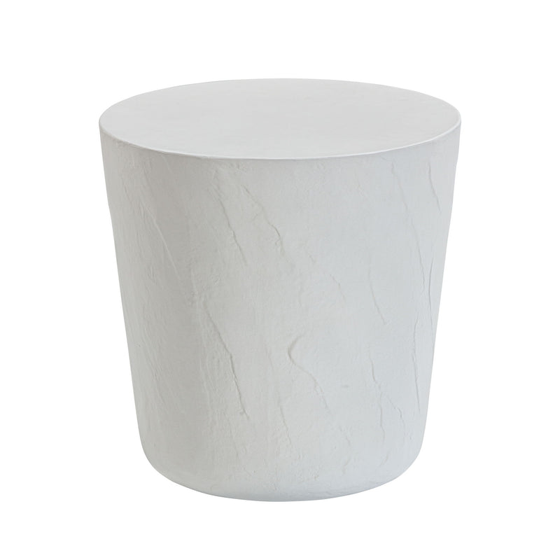 Margot - Faux Plaster Indoor / Outdoor Concrete Stool - Light Gray