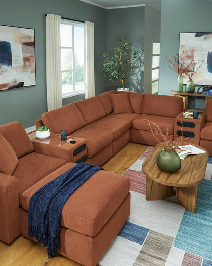 Ashley Furniture Modmax Sectional in Spice