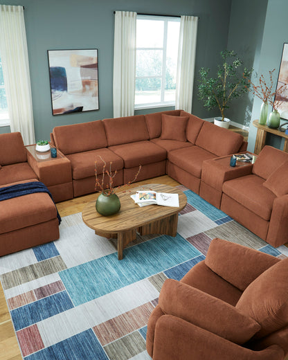 Ashley Furniture Modmax Sectional in Spice