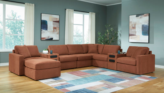 Ashley Furniture Modmax Sectional in Spice