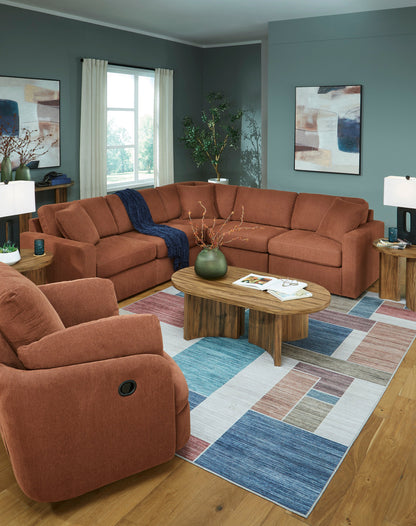 Ashley Furniture Modmax Sectional in Spice