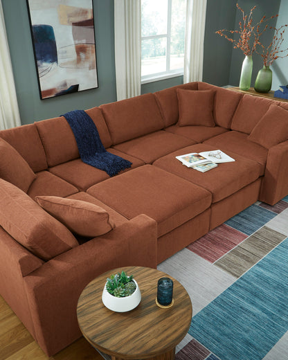 Ashley Furniture Modmax Sectional in Spice