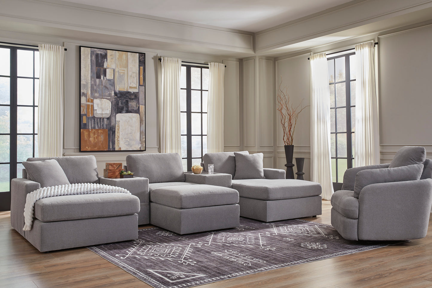 Ashley Furniture Modmax Sectional in Granite