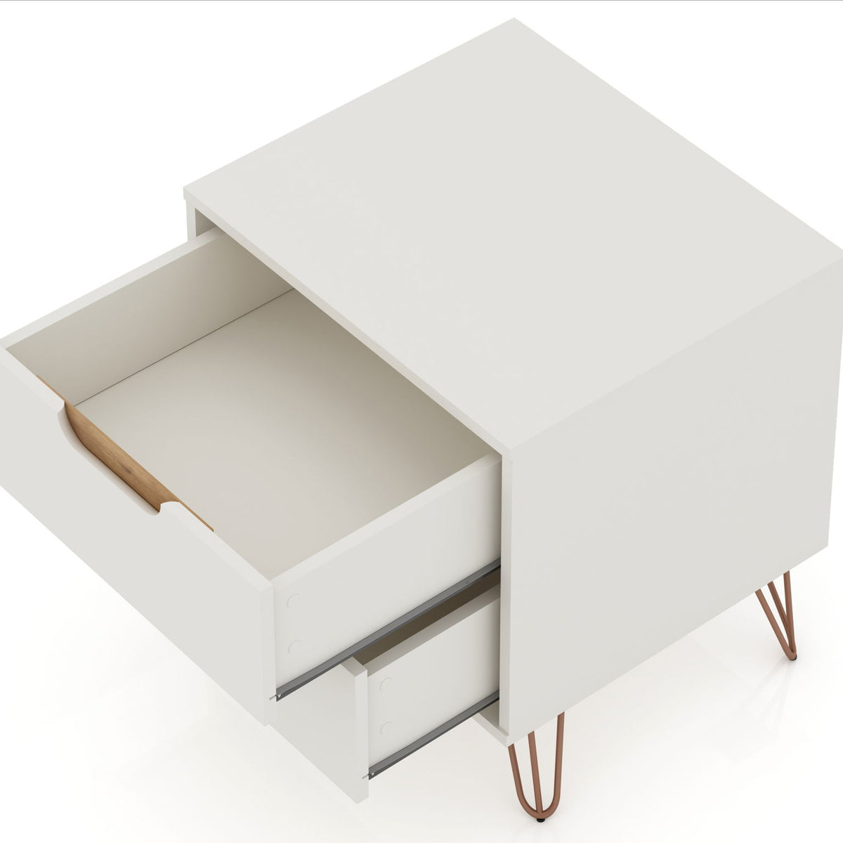 Manhattan Rockefeller - Nightstand With 2 Drawers