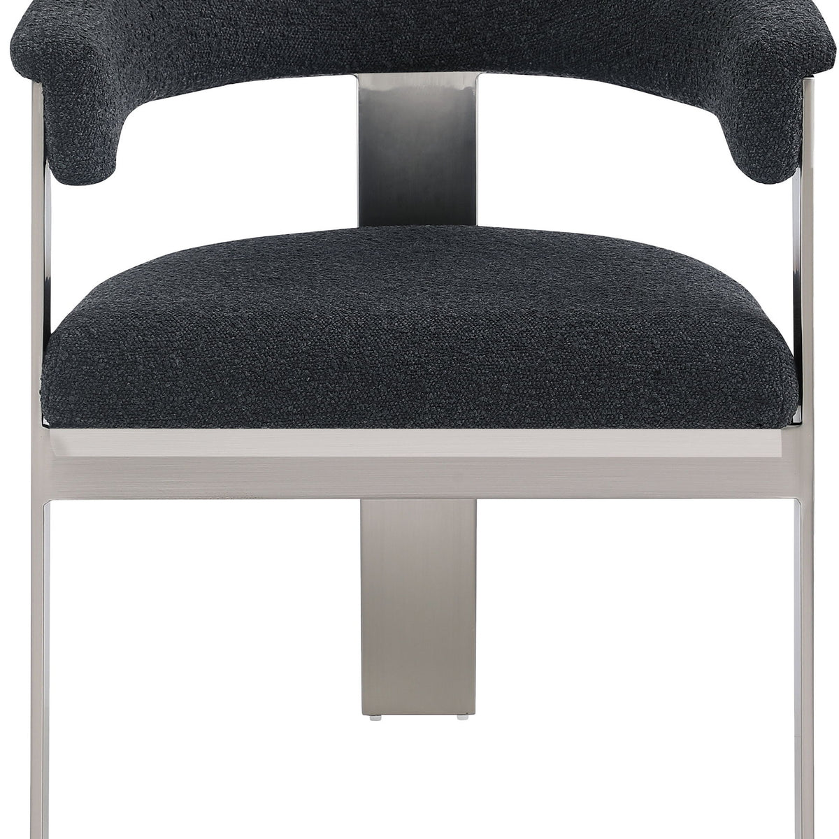 Romeo - Boucle Dining Chair With Silver Base (Set of 2)