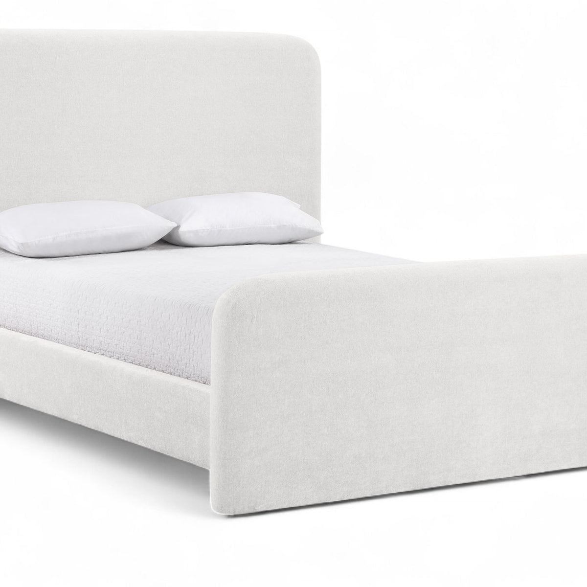 Fira - Chenille Fabric Upholstered Bed