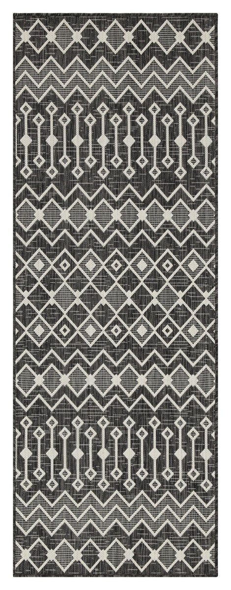 Sunshine - 5'3" X 7'3" Indoor, Outdoor Area Rug - Anthracite