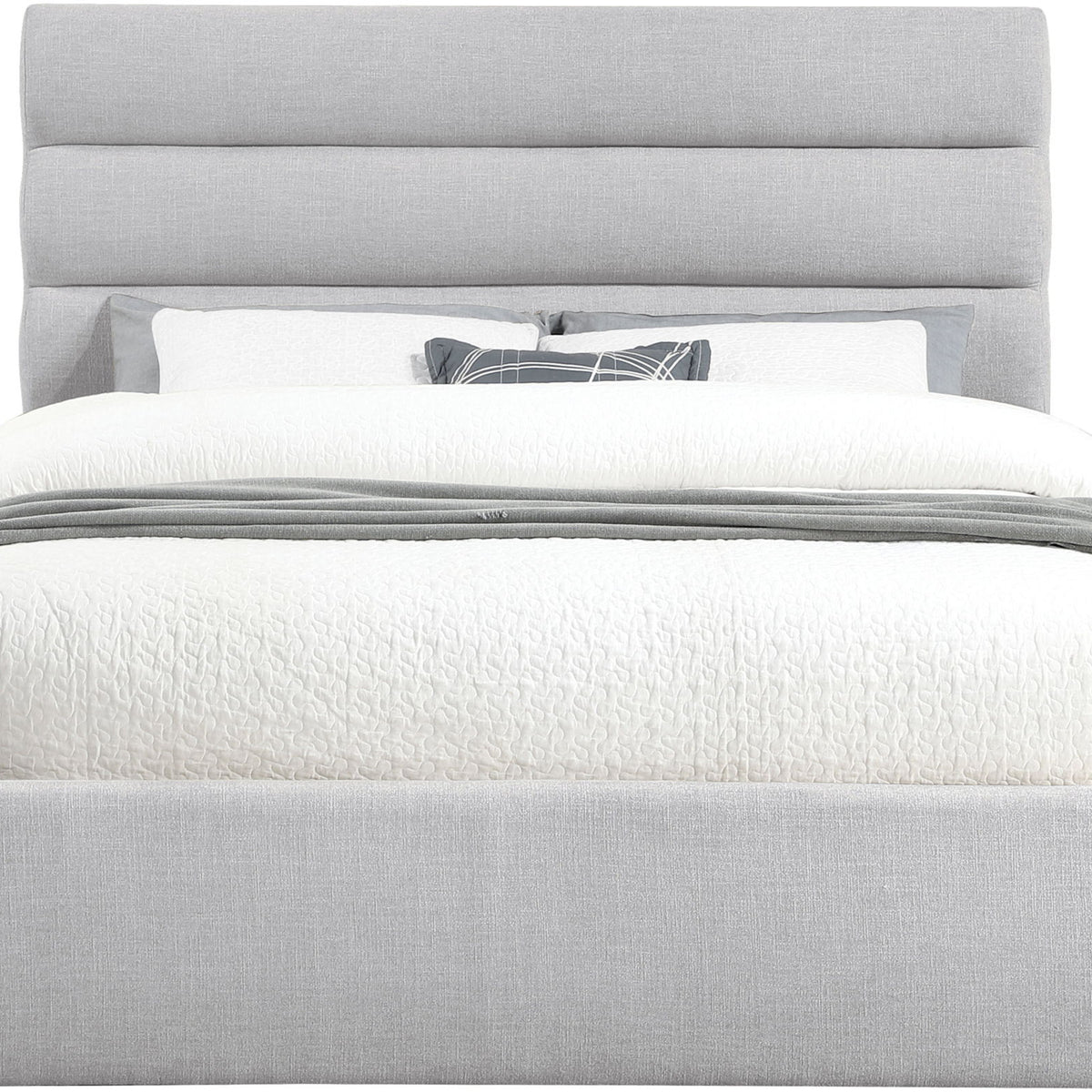 Adam - Linen Fabric Bed With 52" Headboard