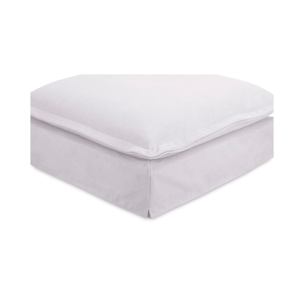 Olivia - Performance Fabric Ottoman - White