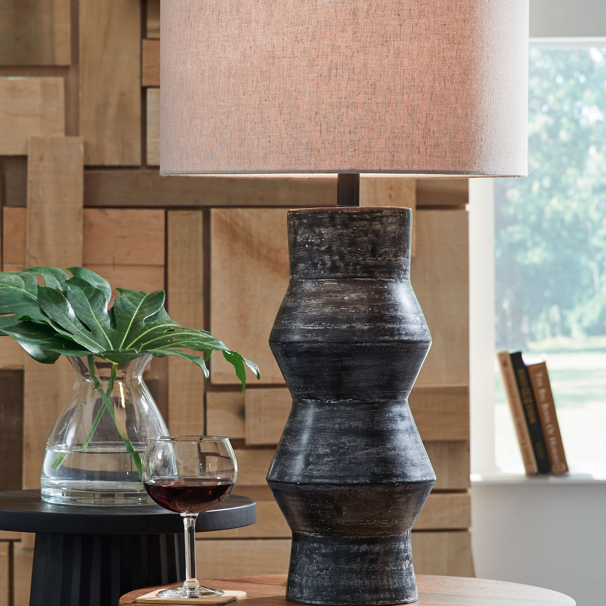 Kerbert - Distressed Black - Terracotta Table Lamp