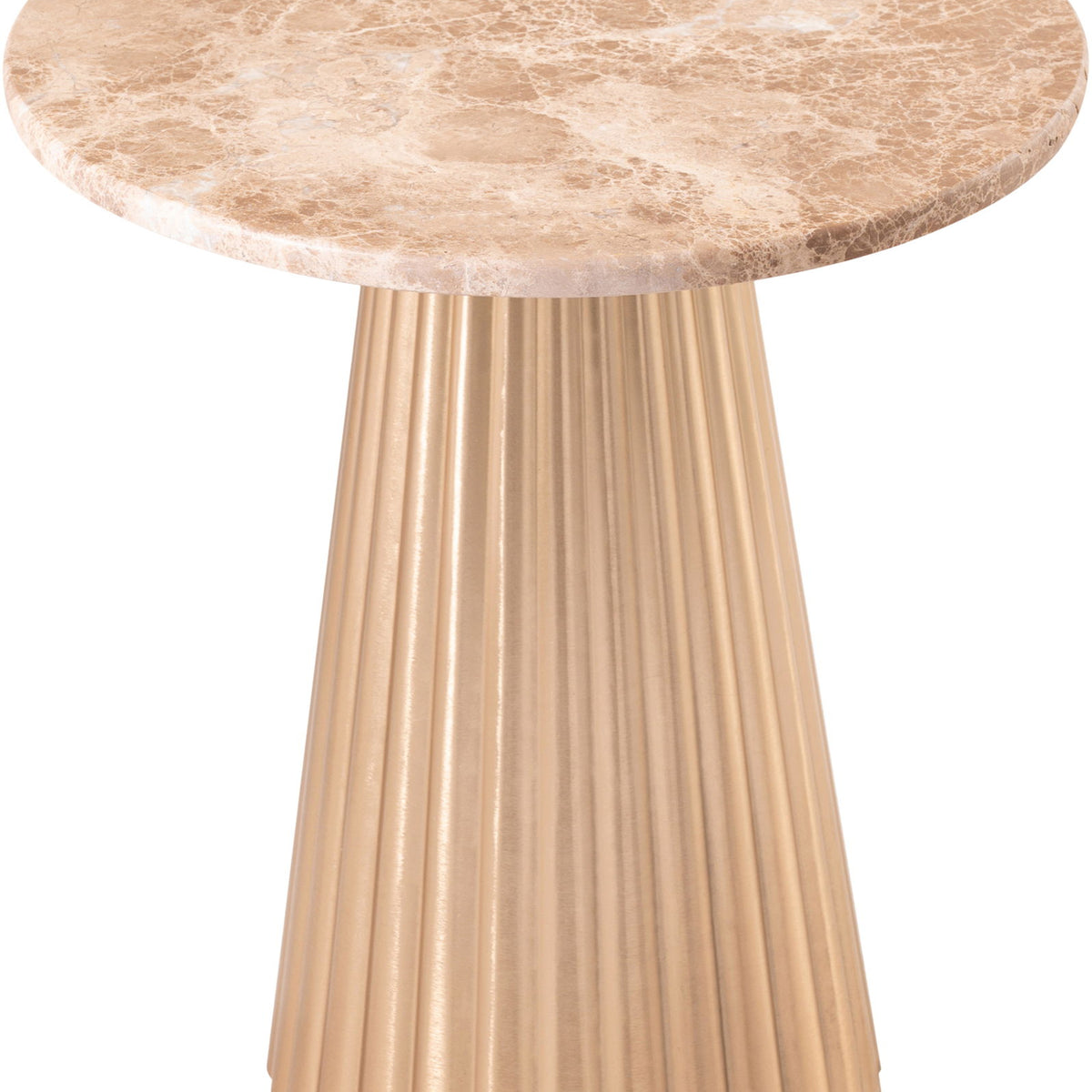 Cindra - Genuine Marble Top And Iron Base Table