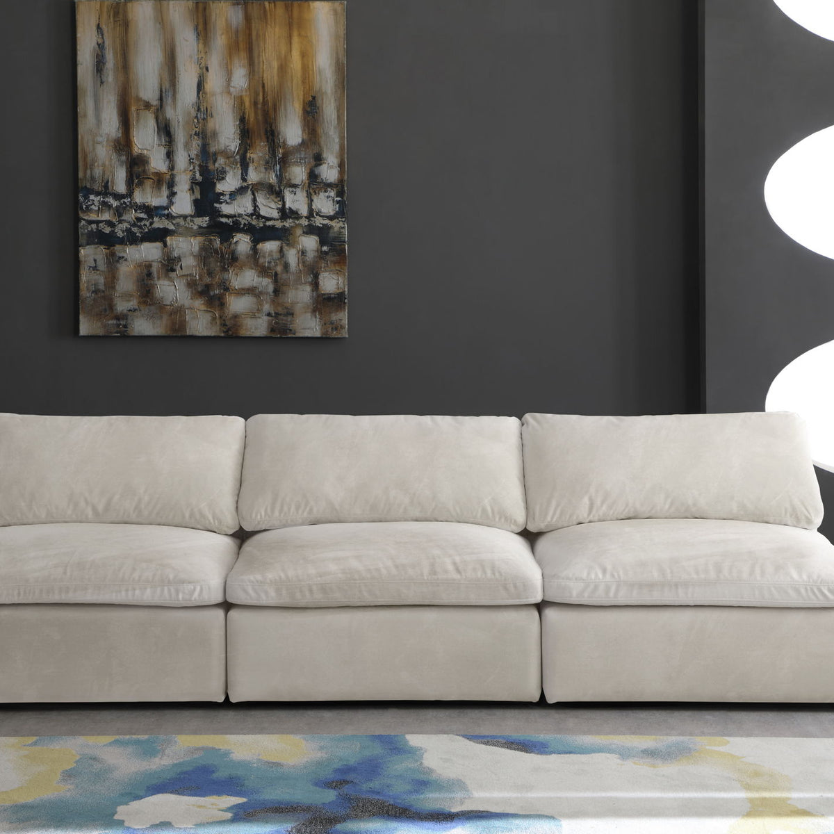 Cozy - Modular Armless 3 Seat Sofa