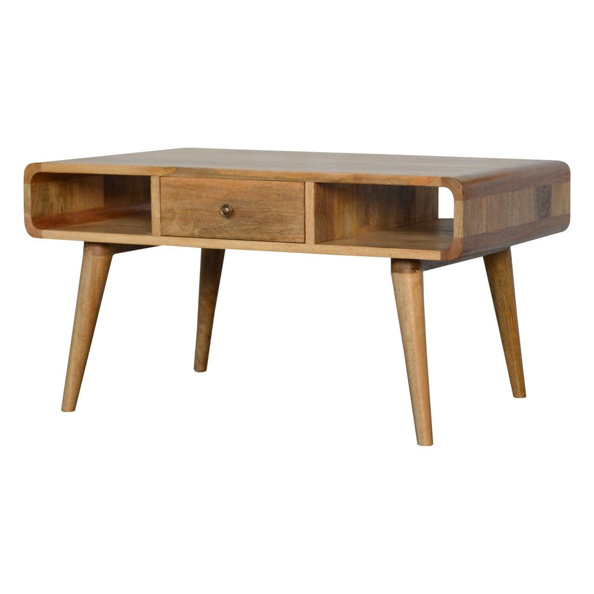 Curved Coffee Table - Oak
