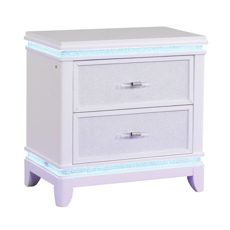 Opium - 2 Drawer Nightstand - White