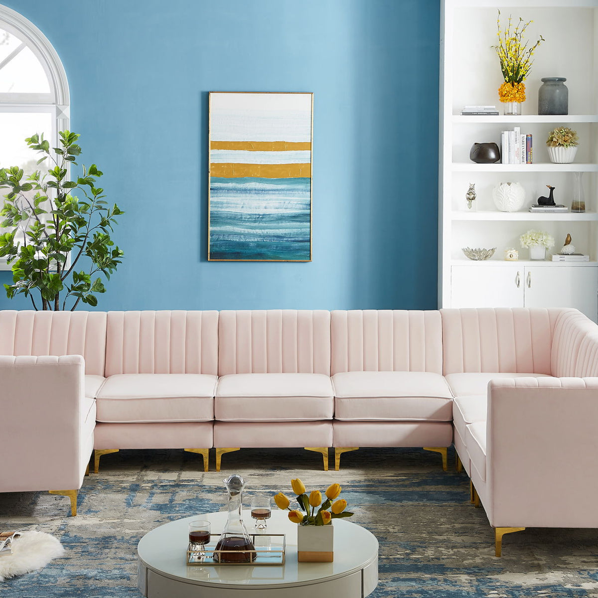 Alina - 8 Piece Modular U-Shaped Sectional