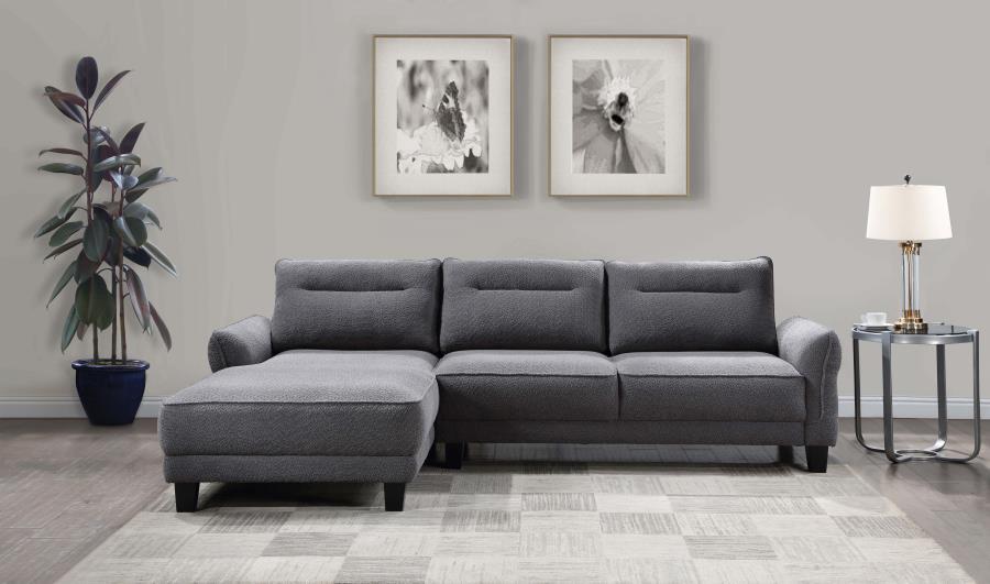 Caspian - LAF Chaise, Box 1 of 2 - Gray