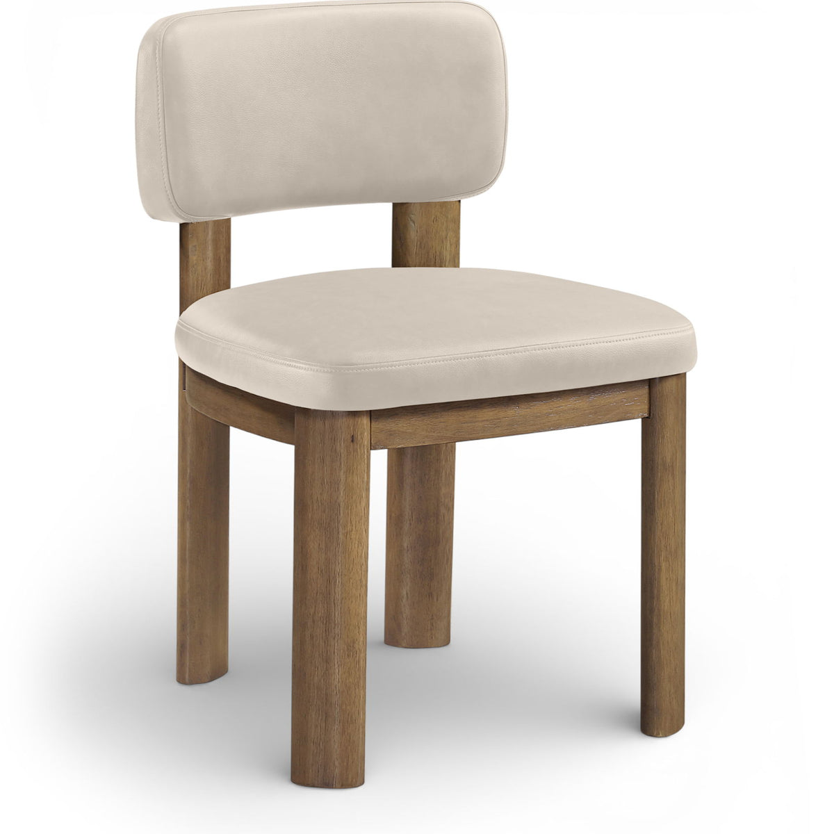 Paloma - Vegan Leather Upholstered Dining Chair (Set of 2) - Brown Frame