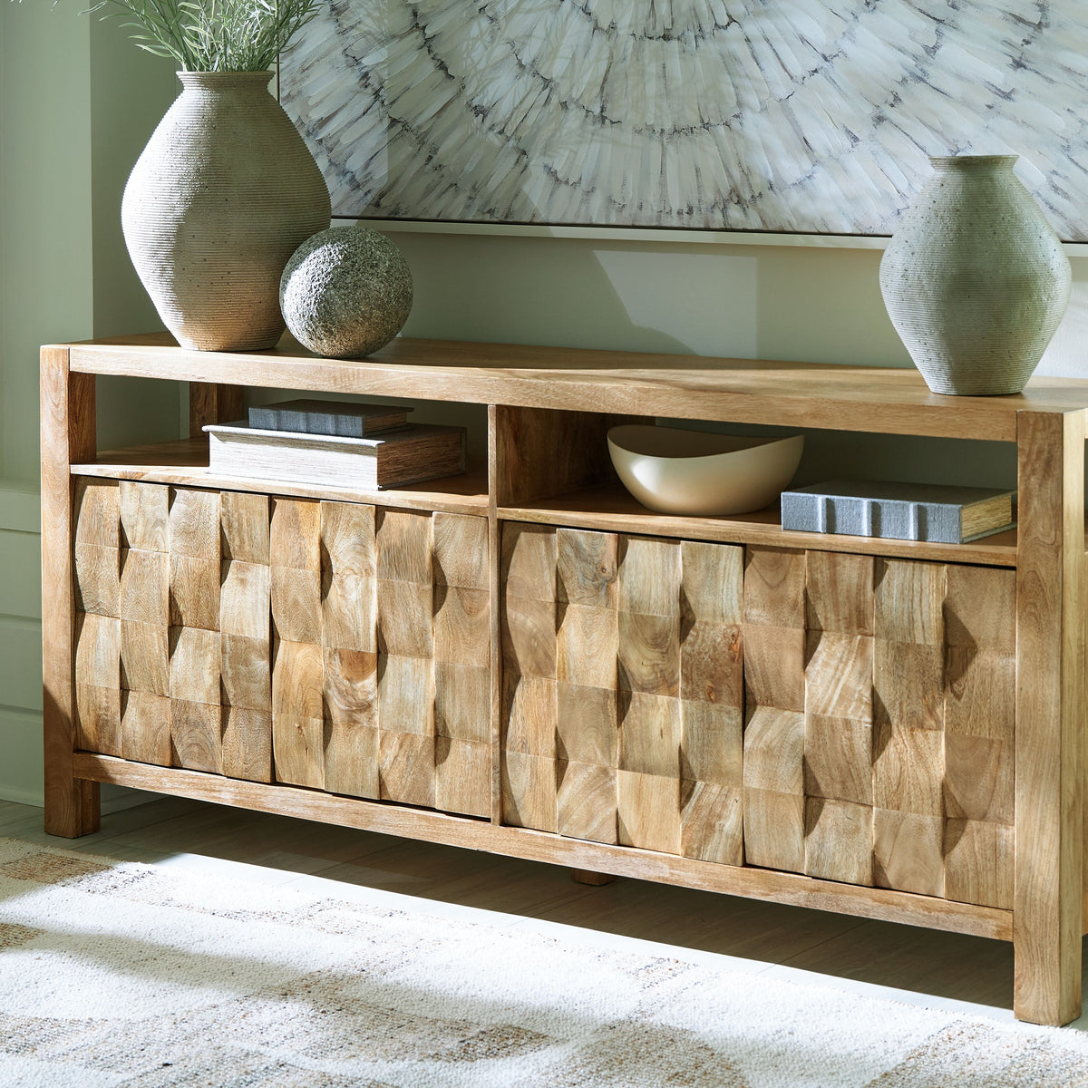 Hudwick - Accent Cabinet - Natural Brown