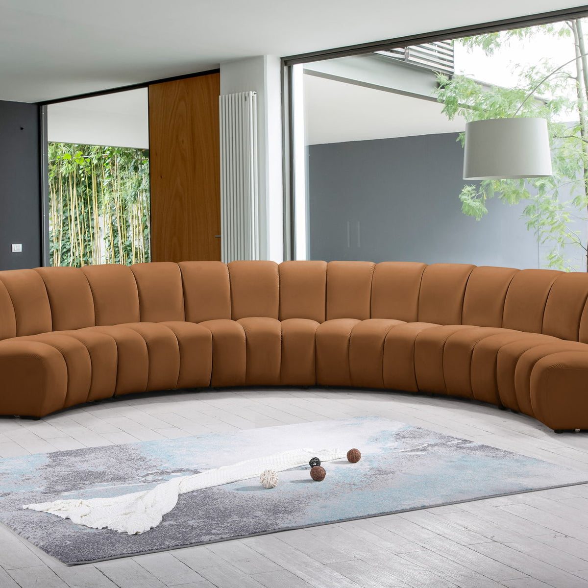 Infinity - 6 Piece Modular Sectional - Saddle