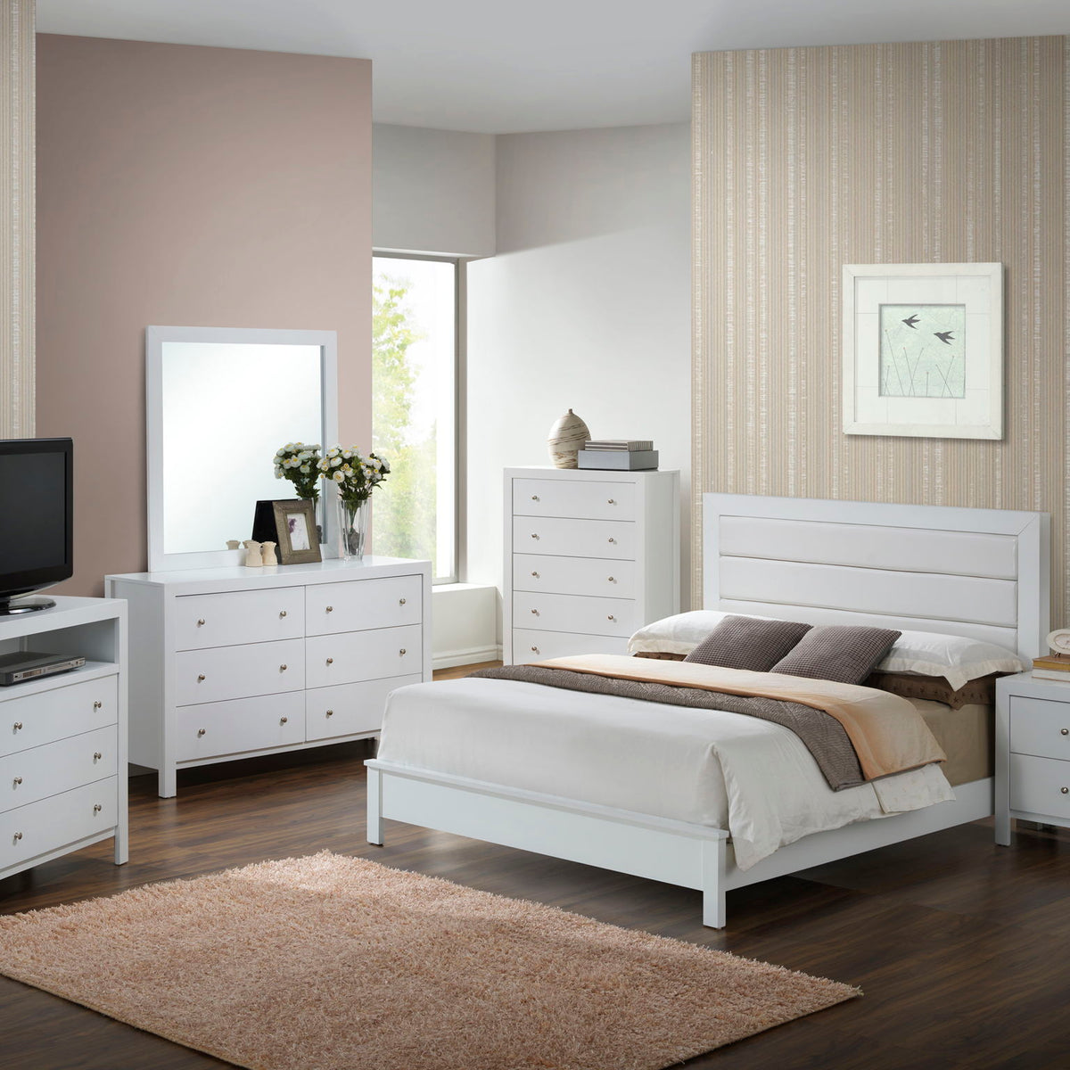 Transitional Modern Design Bed