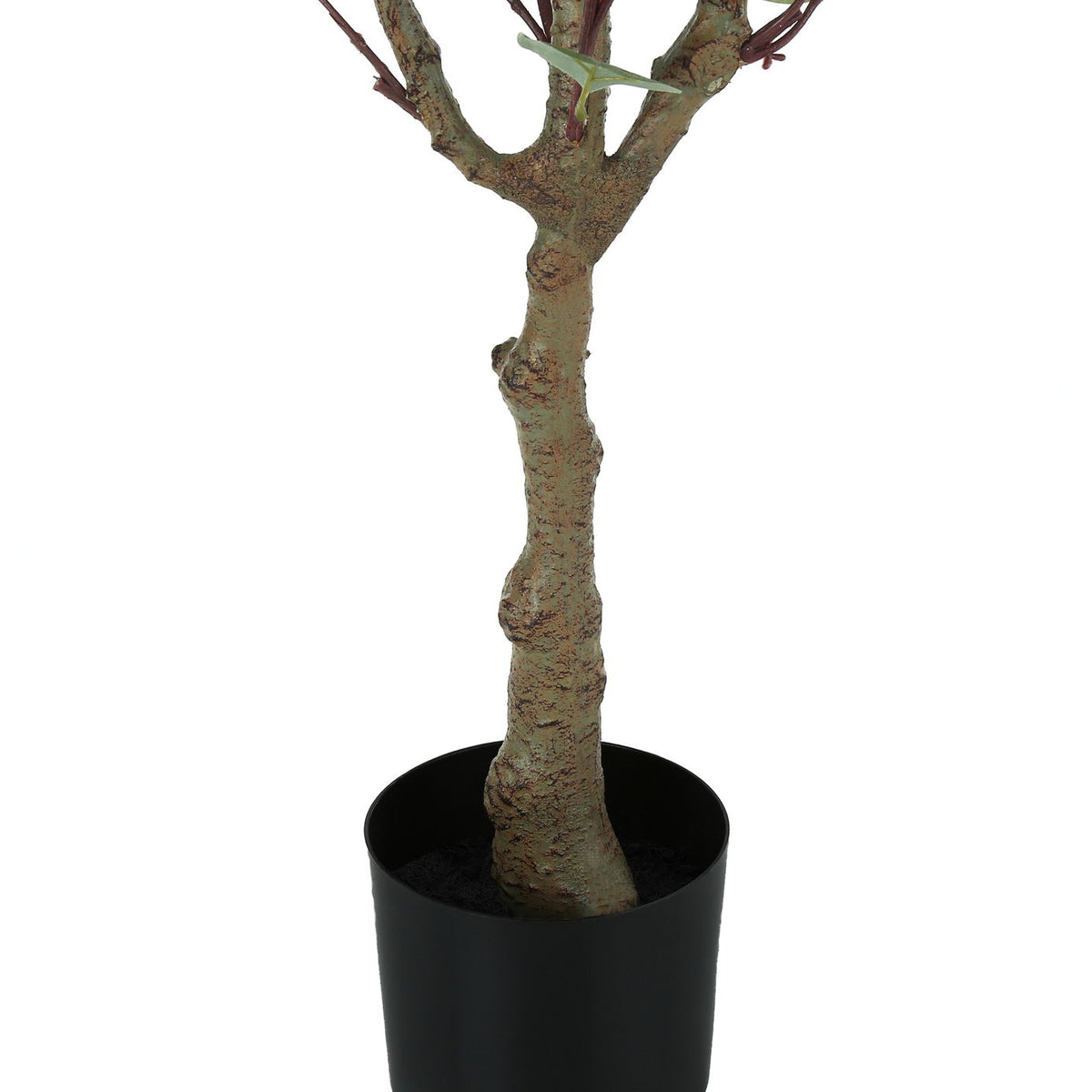 46" Tall, Artificial Plant, Eucalyptus Tree, Indoor, Faux, Fake, Floor, Greenery, Potted, Decorative - Green / Black