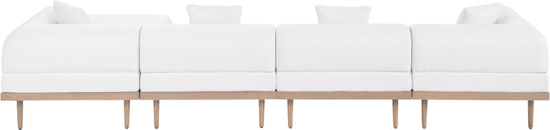 Laguna - 5 Piece 106.5" Upholstered Outdoor Patio Modular Sectional
